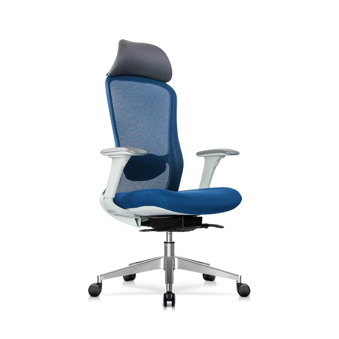 02-CP-M-Blue-Front-Side45-Right CP-M Ergonomic Chair - Image 1