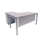 Nexus L Shape Table with Fixed Pedestal
