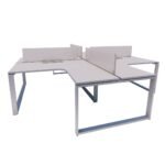Orion L Shape Cluster of 4 Workstation