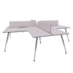 Spyder L Shape Cluster of 4 Workstation